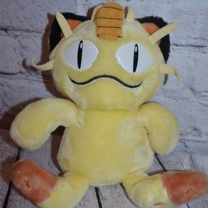 Vintage 1998 Pokemon Meowth Plush Stuffed Animal Hasbro Nintendo